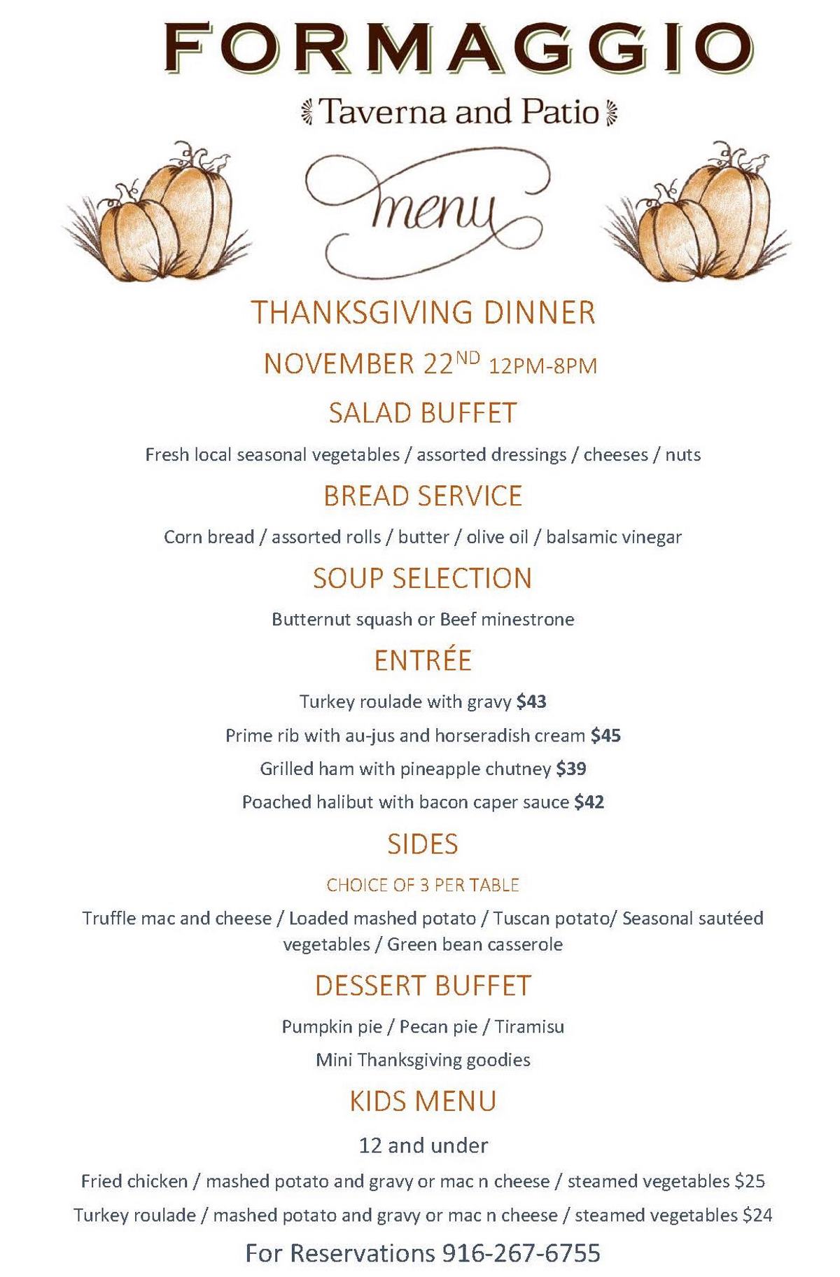 Thanksgiving Dinner Marriott Rancho Cordova Marriott Rancho Cordova